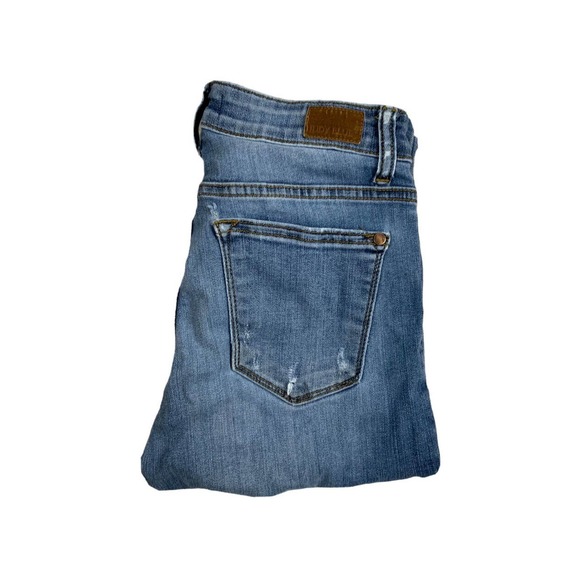 Judy Blue Denim - Womens Judy Blue Jeans Relaxed Distressed Stretch Medium Wash Ripped Size 7/28